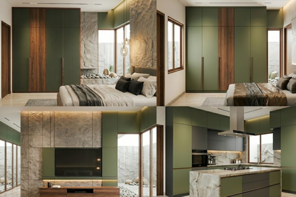 Home Interiors Offer – Chennai Luxury villa interior design – individual house modular furniture by Vaithiyaa Interiors